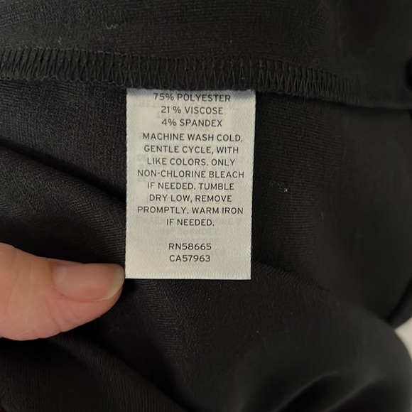 NWT Open Edit Black Midi Dress with slit - size MEDIUM - Picture 10 of 10